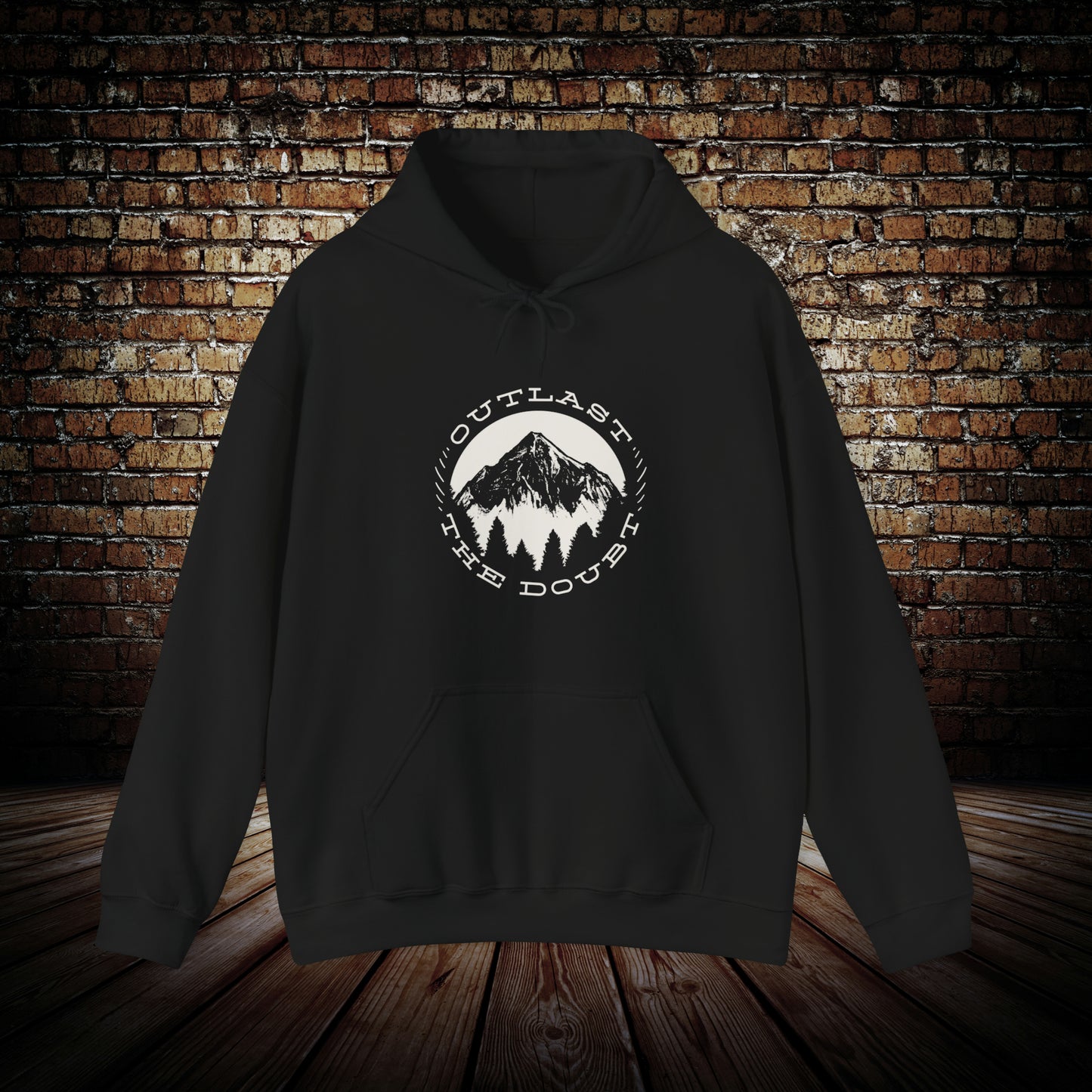 Outlast The Doubt Mountain View Unisex Hoodie