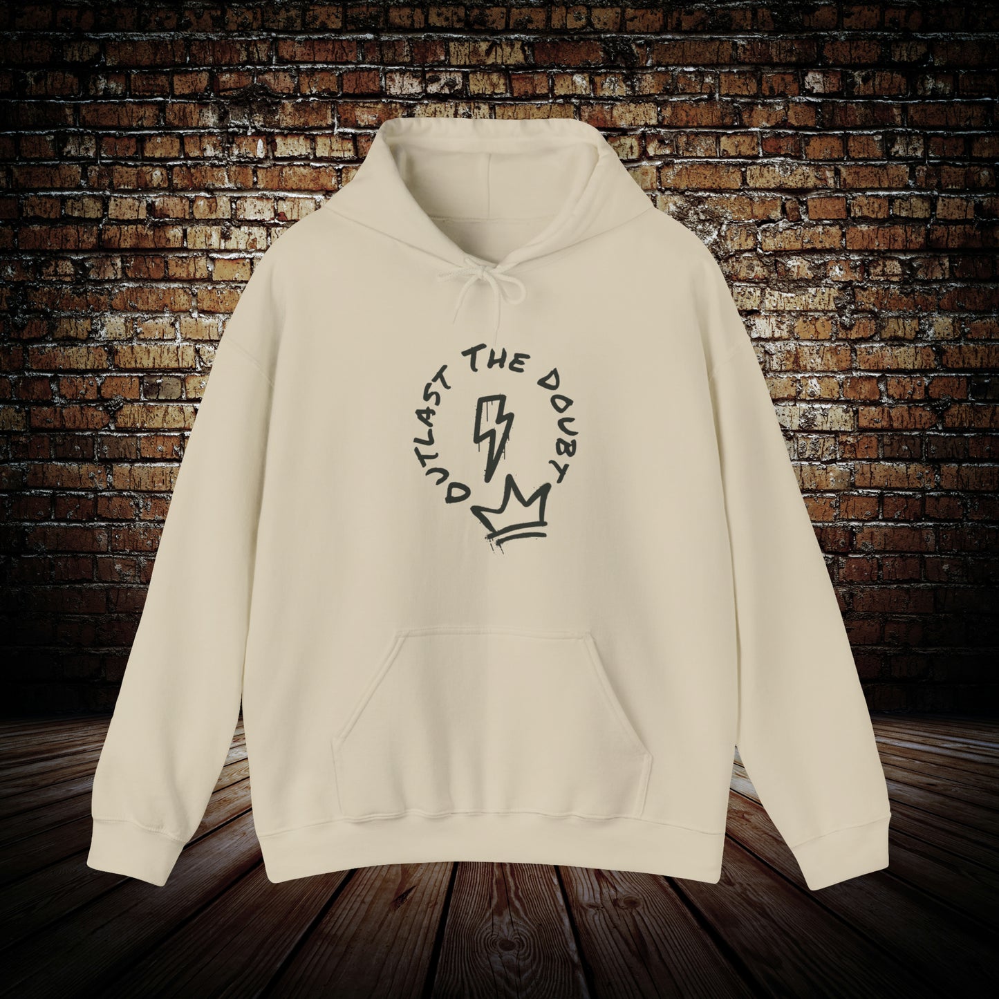 Outlast The Doubt - Spray Paint Hoodie