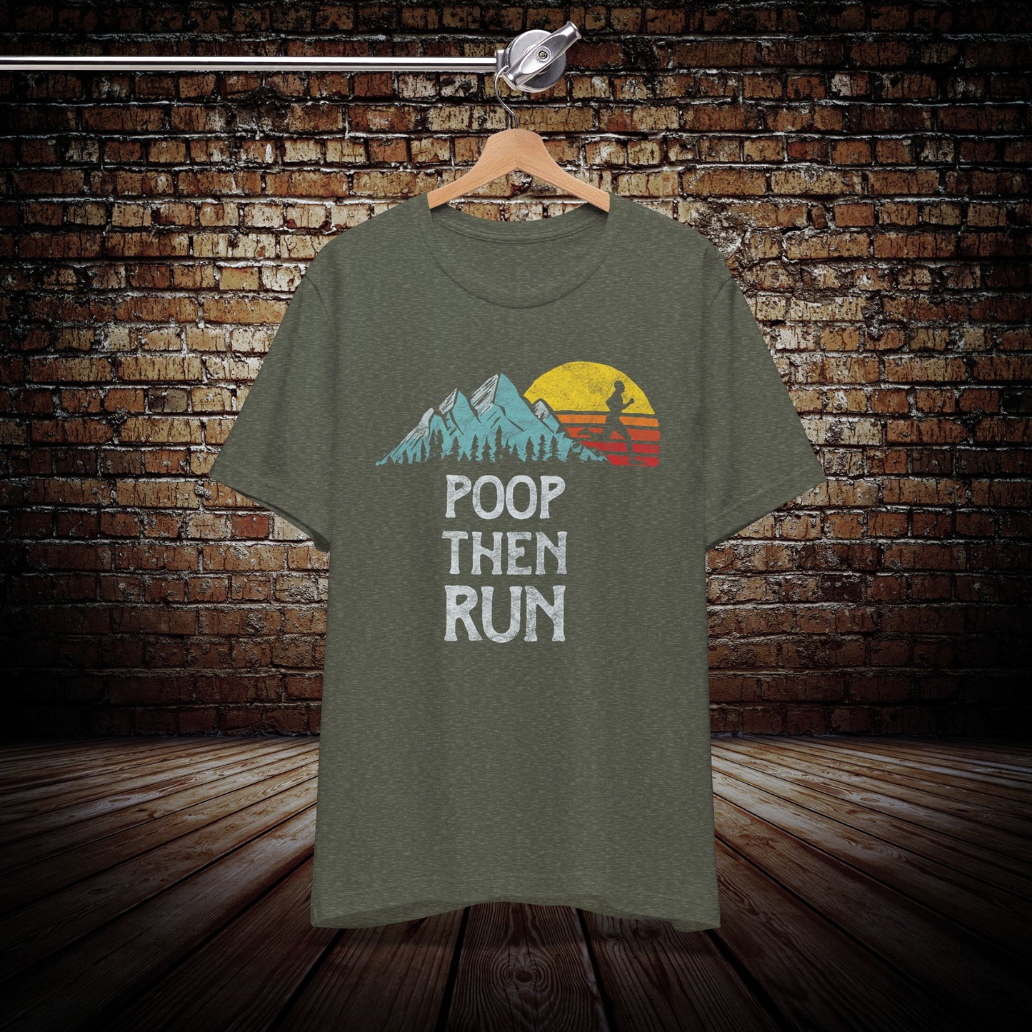 Poop Then Run Graphic Tee