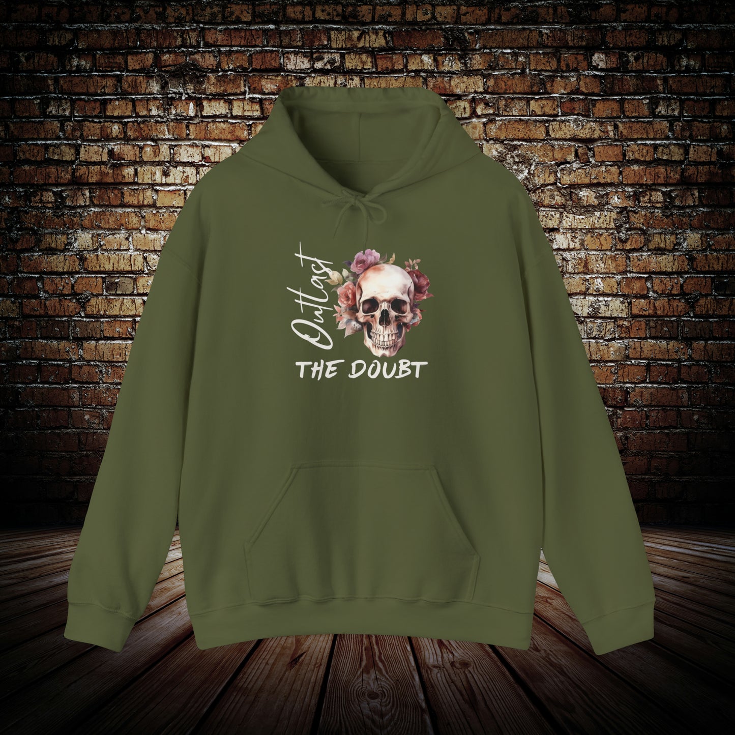 Outlast The Doubt - Skull Hoodie