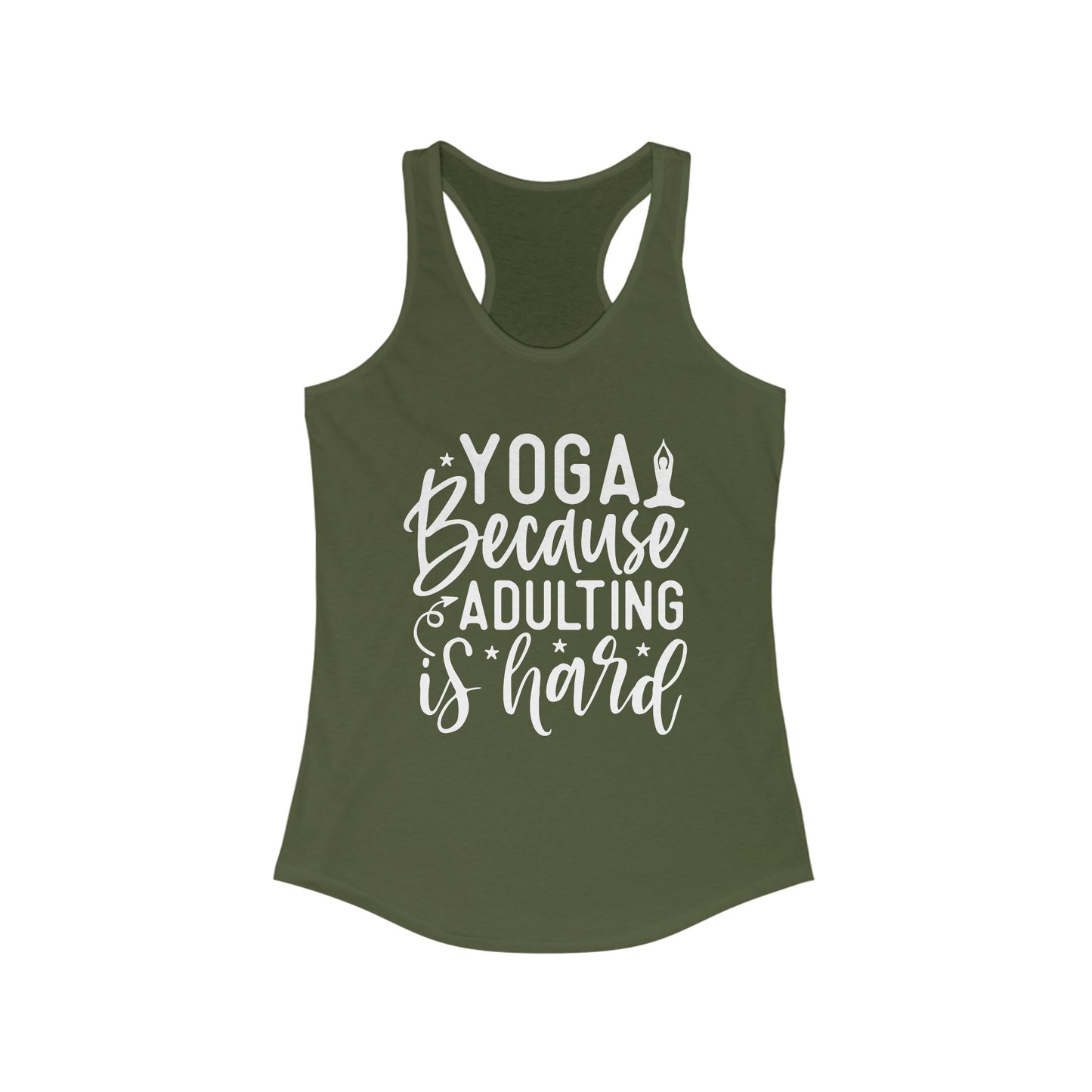 Yoga - Because adulting is hard Tank Top