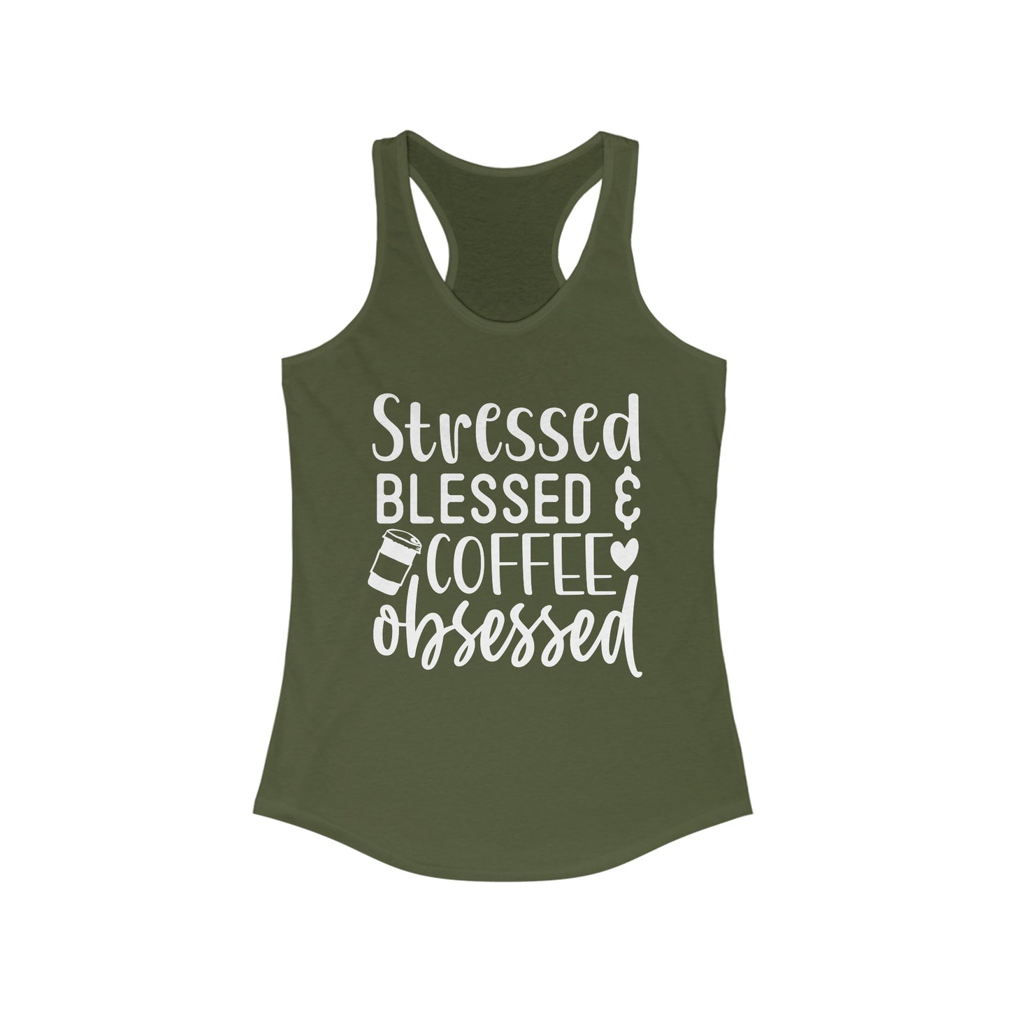 Stressed Blessed & Coffee Obsessed Tank Top