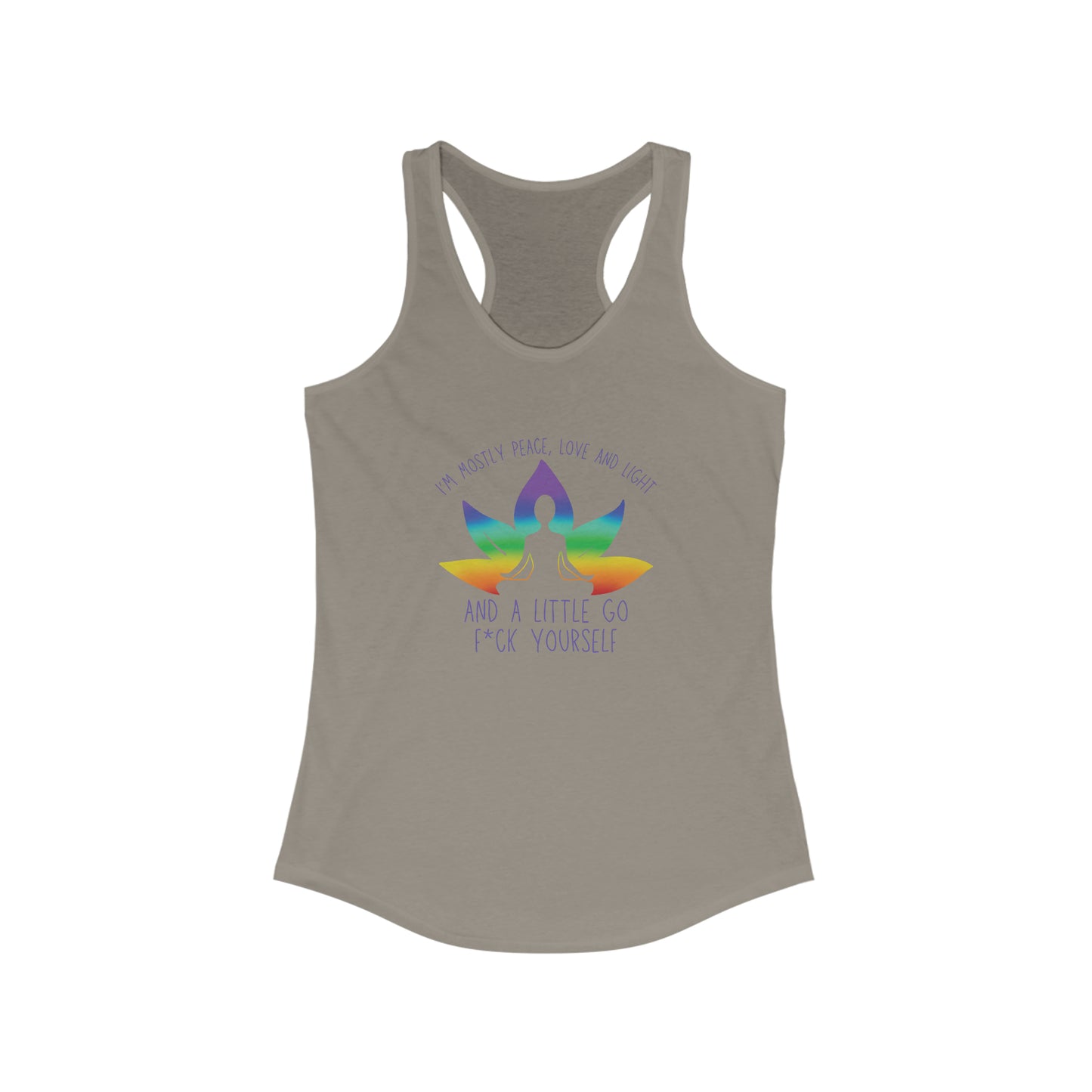 Mostly peace and love - Yoga Inspired Tank Top
