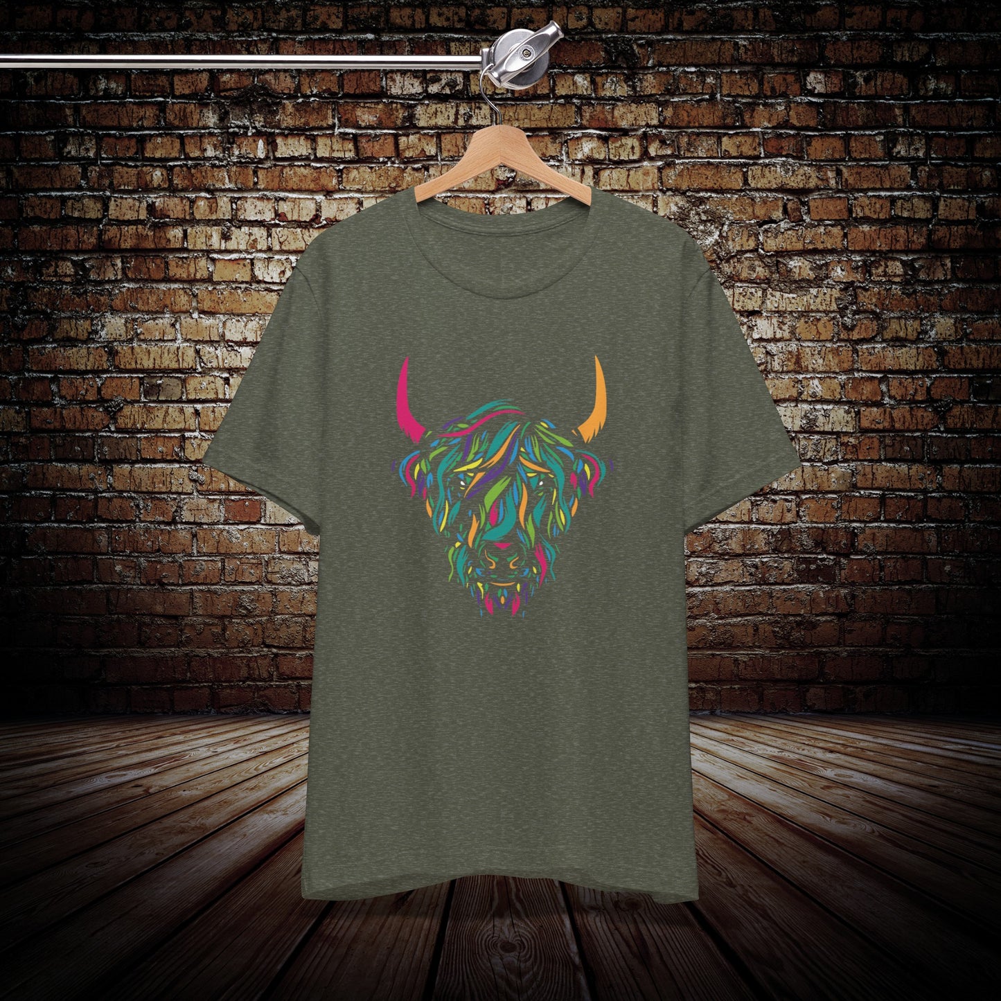 Bull in color Graphic Tee