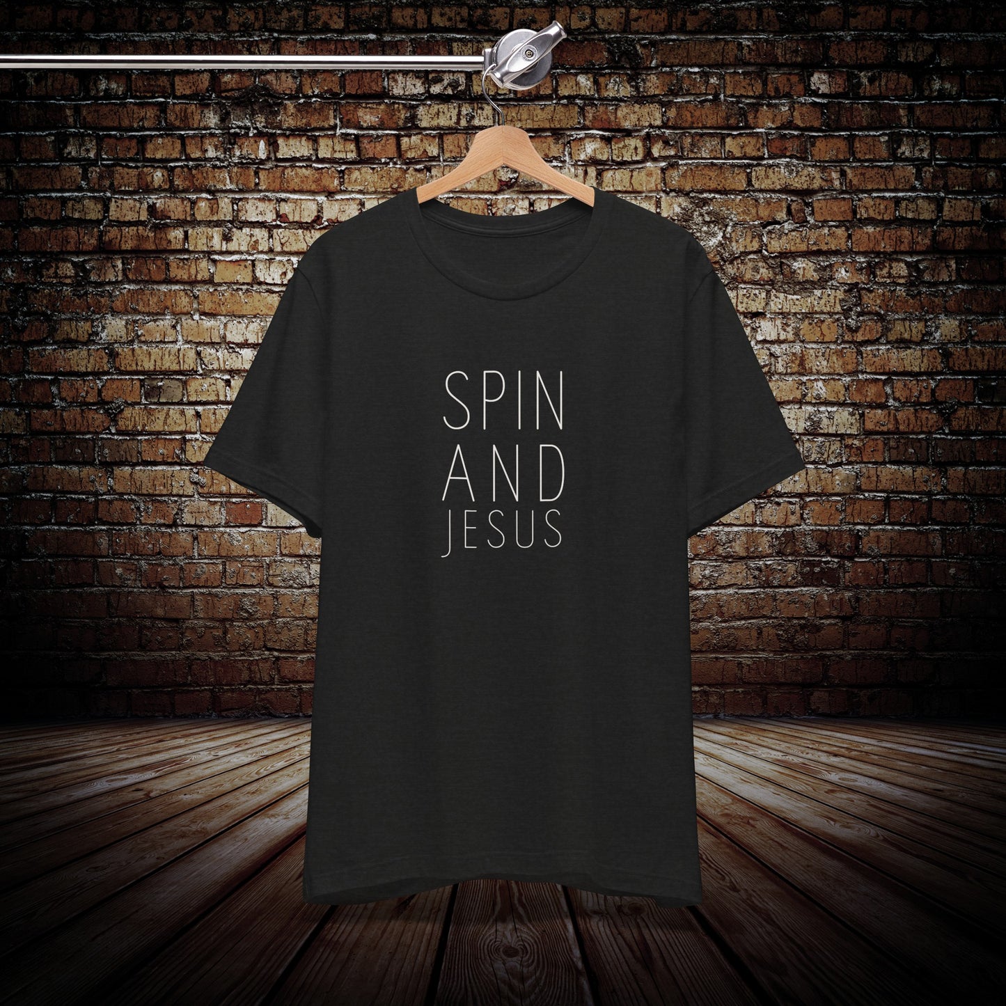 Spin and Jesus Cyling t-shirt