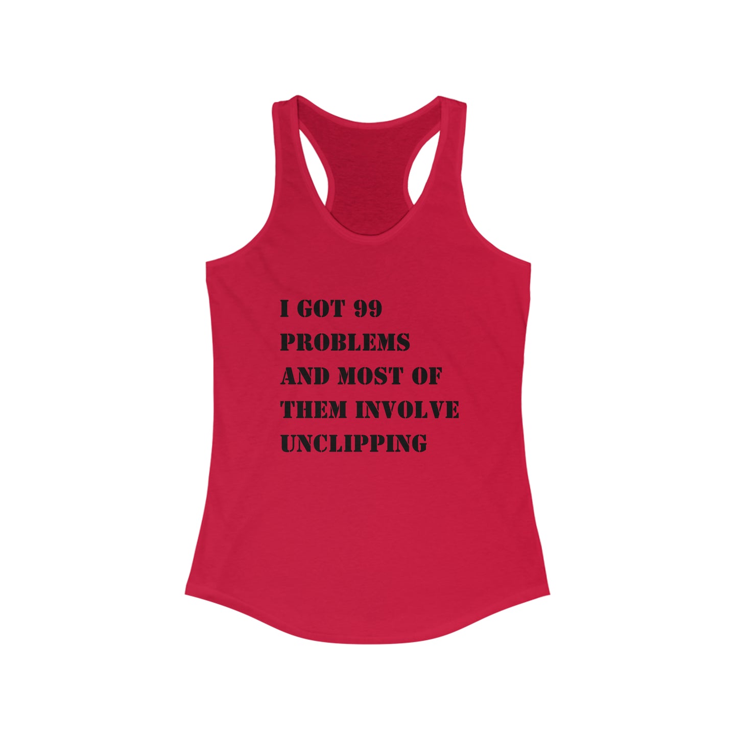 99 problems and spin class ain't one tank top
