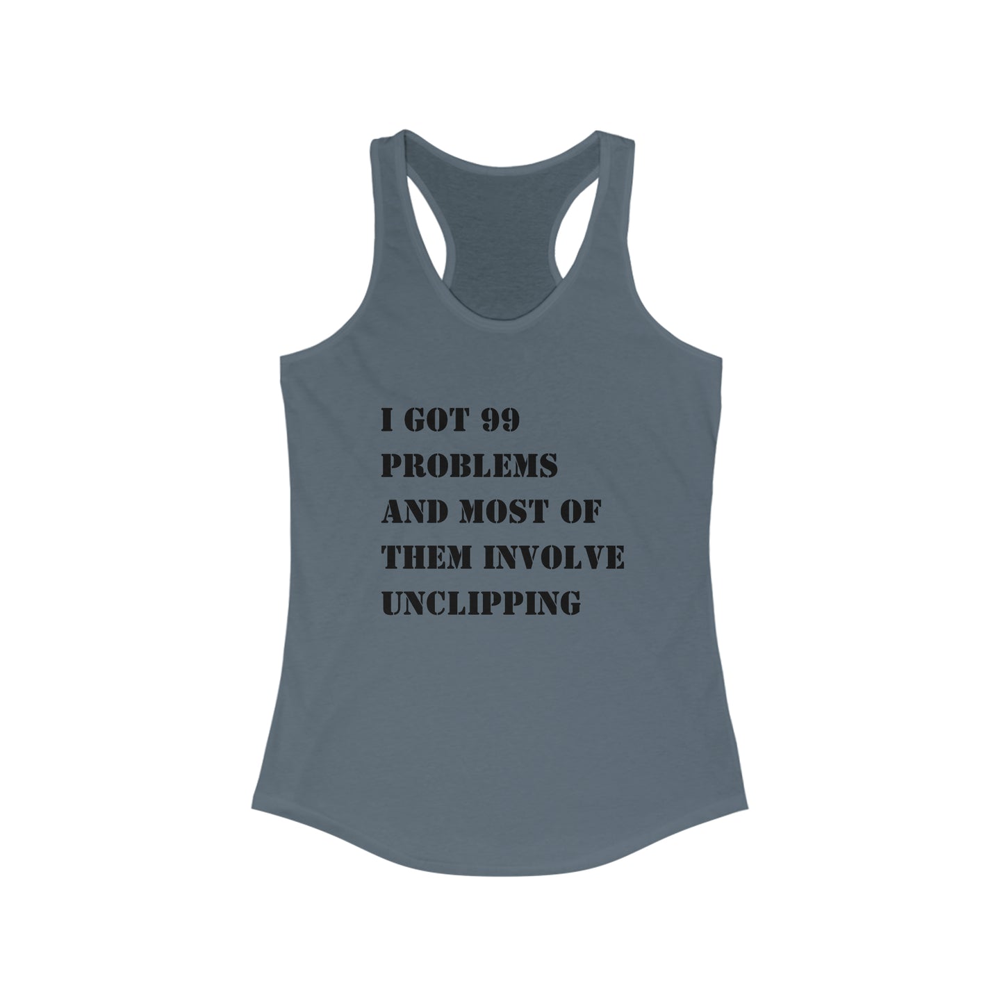99 problems and spin class ain't one tank top
