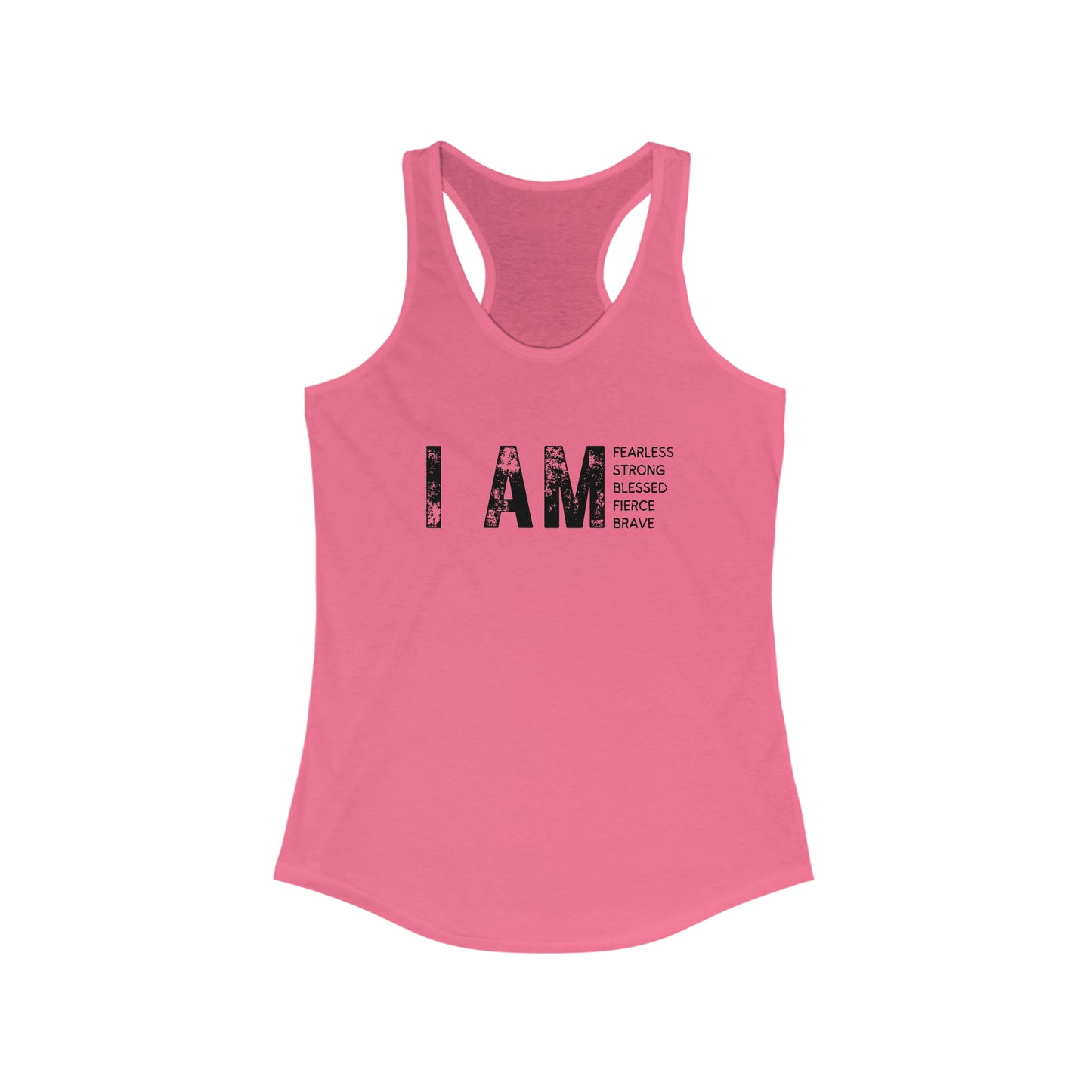 Trendy Motivational - I AM - workout tank top