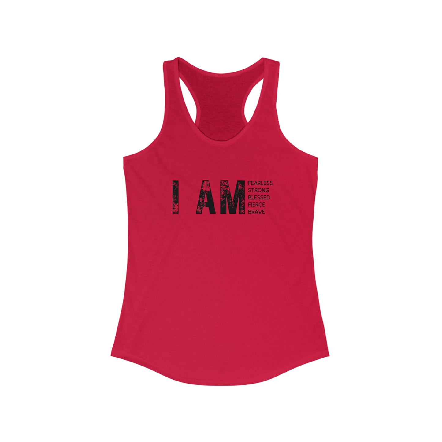 Trendy Motivational - I AM - workout tank top