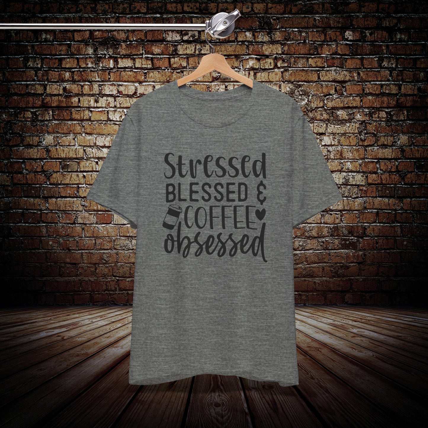 Stressed Blessed & Coffee Obsessed Graphic Tee