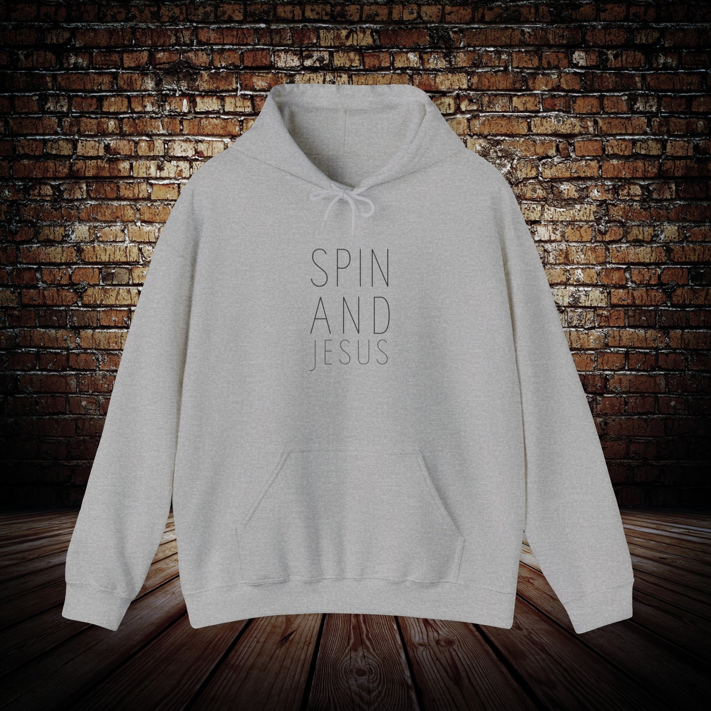 Spin and Jesus Motivational Hoodie