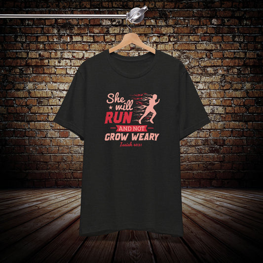 She will run Graphic Tee