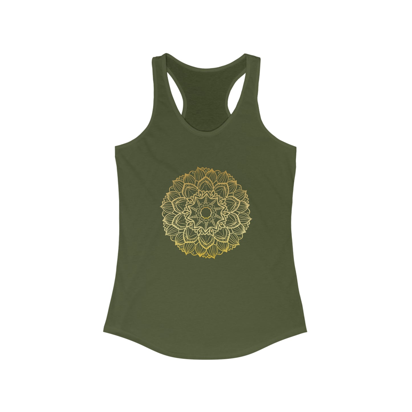 Mandala Gold - Yoga Inspired Tank Top