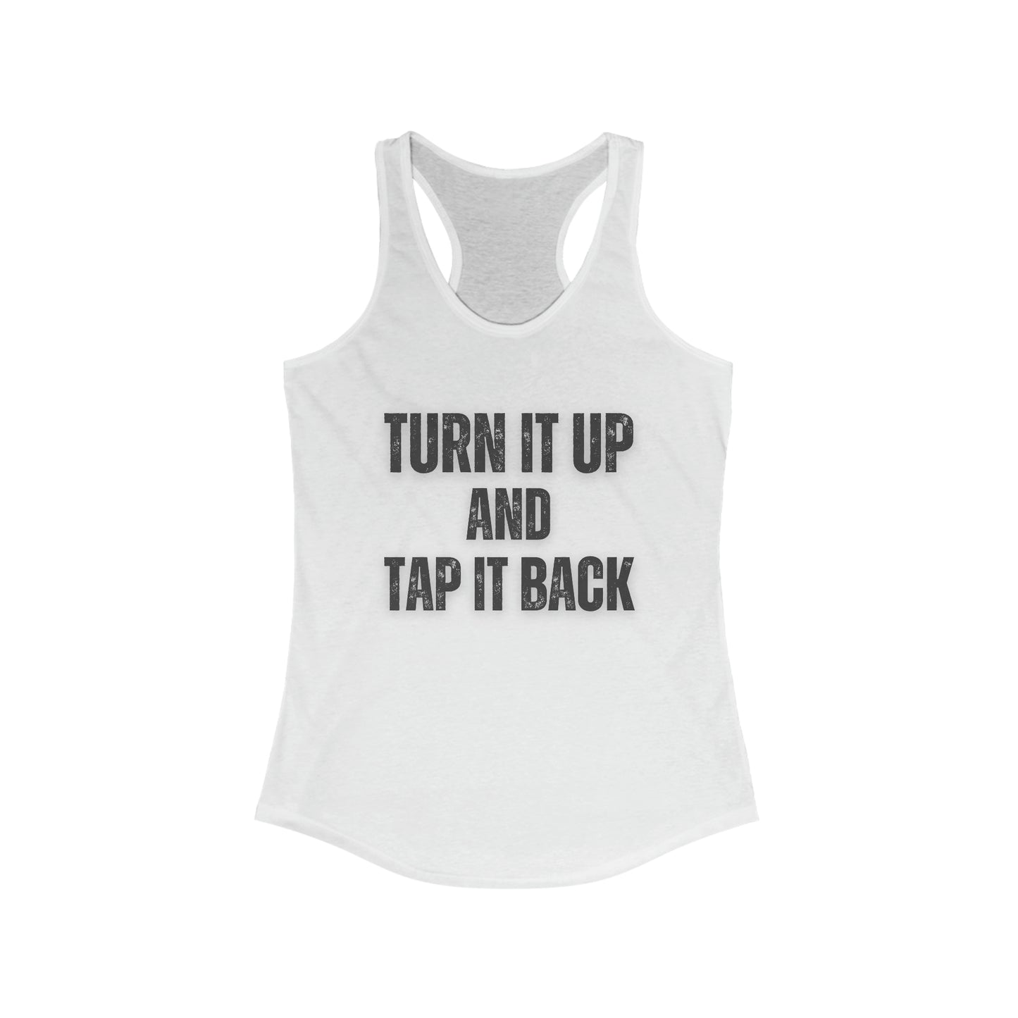 Turn it and tap it back Women's cycling tank top