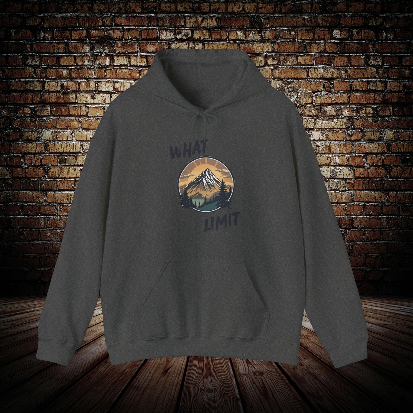 WHAT LIMIT Mountain view Motivational Hoodie